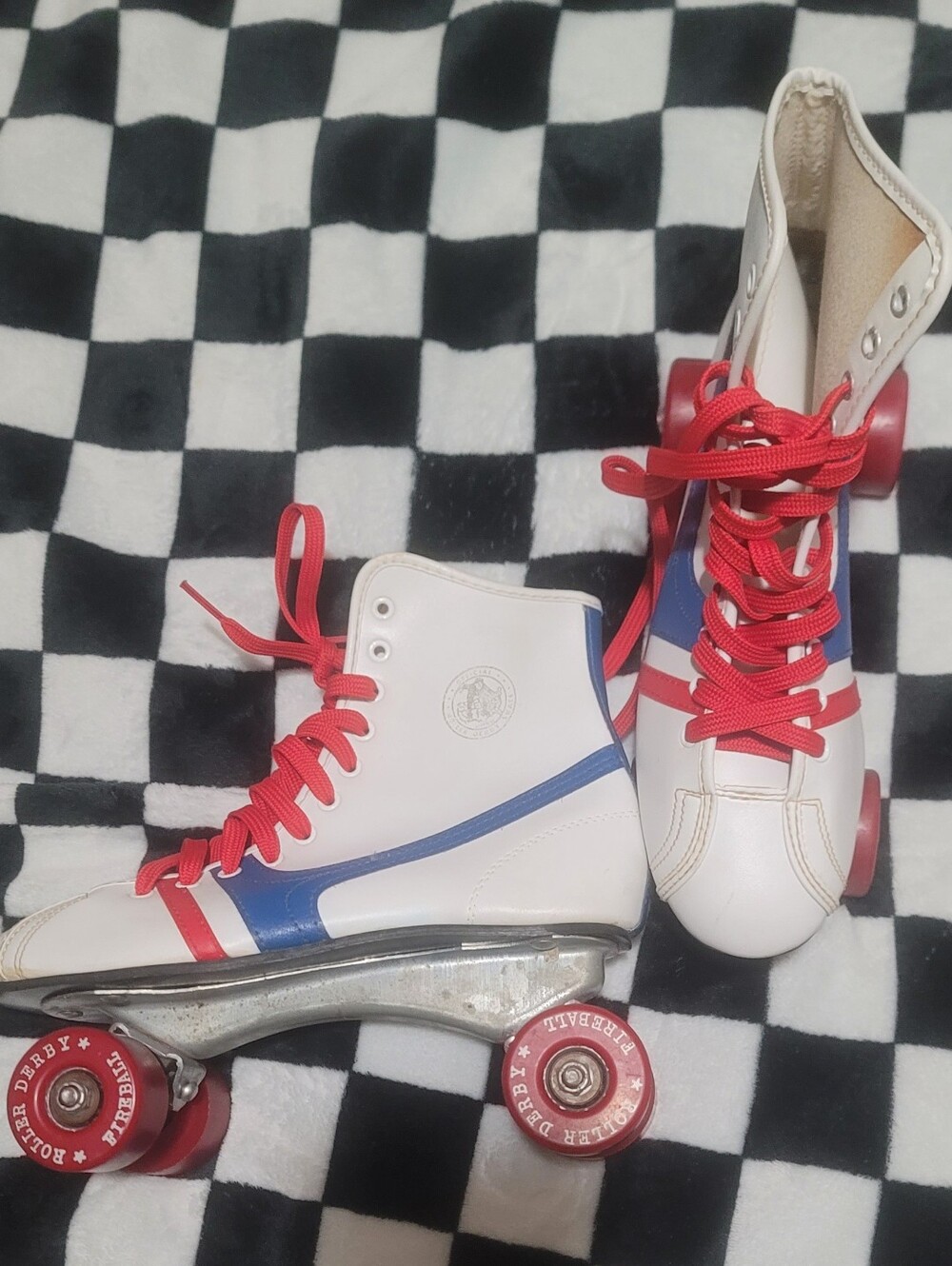 Vintage 80s Roller Derby Red,White,& Blue Roller Skates Women's Size 6 - 6.5 - Picture 9 of 9